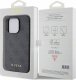 Guess Guess GUHCP15LG4GFGR iPhone 15 Pro 6.1" szary/grey hard case 4G Metal Gold Logo 3