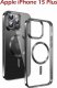 Swissten Clear Jelly Magstick Metallic for iPhone 15 Pro Black 1