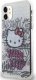 Sourcing Hello Kitty HKHCN61HDGPHT iPhone 11 / Xr 6.1" white/white hardcase IML Kitty On Bricks Graffiti 4