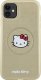 Sourcing Hello Kitty HKHMN61PGHCKD iPhone 11 / Xr 6.1" gold/gold hardcase Leather Kitty Head MagSafe 4