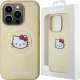 Sourcing Hello Kitty HKHMP15LPGHCKD iPhone 15 Pro 6.1" gold/gold hardcase Leather Kitty Head MagSafe 5