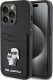 Karl Lagerfeld Karl Lagerfeld KLHCP15LSAPKCNPK iPhone 15 Pro 6.1" czarny/black hardcase Saffiano Cardslot Karl&Choupette Metal Pin 1