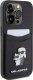 Karl Lagerfeld Karl Lagerfeld KLHCP15LSAPKCNPK iPhone 15 Pro 6.1" czarny/black hardcase Saffiano Cardslot Karl&Choupette Metal Pin 2