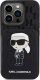 Karl Lagerfeld Karl Lagerfeld KLHCP15XSAKKNSCK iPhone 15 Pro Max 6.7" czarny/black hardcase Saffiano Cardslots and Stand Monogram Ikonik Patch 3