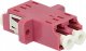 Adapter AV Digitus Digitus Adapter światłowodowy LC/LC, duplex, wielomodowy OM4, ceramiczna ferrula, różowy 1