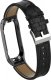 Braders Pasek Eko Skóra Eco Leather Braders do Oppo Band czarny 2