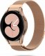Tech Craft Metalowa bransoletka milanese Samsung Galaxy Watch 4 / 5 / Classic / 5 Pro / 6 / 6 Classic różowe złoto 1