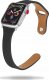 Tech Craft Damski pasek ze skóry Apple Watch ( 38 / 40 / 41 MM ) czarny 1
