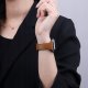 Tech Craft Damski pasek ze skóry Apple Watch ( 38 / 40 / 41 MM ) czarny 3