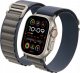Tech Craft Materiałowy pasek Apple Watch ( 42 / 44 / 45 / 49 mm ) niebieski 2