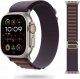 Tech Craft Materiałowy pasek Apple Watch ( 42 / 44 / 45 / 49 mm ) śliwkowy 1