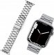 Tech Craft STALOWA BRANSOLETA APPLE WATCH 38/40/41MM SREBRNA 5