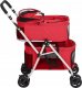 vidaXL Dwupiętrowy, składany wózek dla psa, czerwony, 83x48x97 cm 4