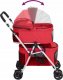 vidaXL Dwupiętrowy, składany wózek dla psa, czerwony, 83x48x97 cm 6
