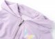 vidaXL Bluza dziecięca z kapturem, liliowa, 104 3