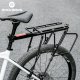 RockBros Wytrzymały bagażnik rowerowy z półką i funkcją siodełka i lampką tylną LED czarny Wytrzymały bagażnik rowerowy z półką i funkcją siodełka i lampką tylną LED czarny 1