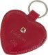 Breloczek Stefania Skórzany brelok serce "kocham cię" z bursztynem 1