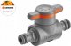 Gardena Gardena Coupling with Flow-Control Valve, valve, Drip irrigation system, Plastic, Grey, Orange, Male/Male, 1 pc(s) 6
