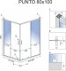 Rea Kabina prysznicowa Rea Punto 80x100 Chrom 5