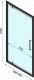 Rea Drzwi Prysznicowe Uchylne REA Rapid Swing Chrom 90 5