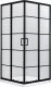 INDES Czarna kabina prysznicowa przesuwna loft 120x90x190cm 1