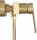 Bateria prysznicowa Rea Bateria prysznicowa REA Hass Złota Szczotkowana Brush Gold 3