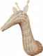 Beliani Rattanowa dekoracja ścienna żyrafa jasna BANANEC 3