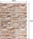 Heckermann Dekoracyjne panele ścienne 3D 70x77cm Heckermann Beżowe Samoprzylepne 10x 3