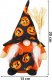 Springos Skrzat 20 cm ozdoba świąteczna krasnal na Halloween gnom pomarańczowo-czarny UNIWERSALNY 6