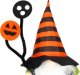 Springos Skrzat 20 cm ozdoba świąteczna krasnal na Halloween gnom z pomarańczowo-czarną czapeczką UNIWERSALNY 3