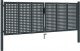 vidaXL Brama ogrodowa, antracytowa, 300x150 cm, stal 2