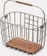 Brooks Kosz na kierownicę HOXTON BASKET, Aluminium, Skórzana rączka, Klick Fix adapter (NEW) 1