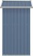 vidaXL vidaXL Szopa ogrodowa, szara, 126x97,5x177 cm, stal galwanizowana 4