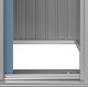 vidaXL vidaXL Szopa ogrodowa, szara, 126x97,5x177 cm, stal galwanizowana 6