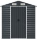vidaXL vidaXL Szopa ogrodowa, antracytowa, 191x130x198 cm, stal galwanizowana 3