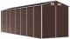 vidaXL vidaXL Szopa ogrodowa, brązowa, 191x640x198 cm, stal galwanizowana 7