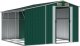 vidaXL vidaXL Szopa ogrodowa, zielona, 277x279x179 cm, stal galwanizowana 3