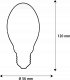 Segula Segula LED Mini Ellipse High Power klar E27 7,5W 2700K dimm 2