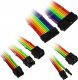 Kolink Kolink Core Adept Braided Cable Extension Kit - Rainbow 1