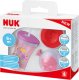NUK NUK Trinklernset mit drei Trinkaufsätzen lila/rosa 2