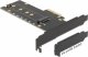 Kontroler Delock DeLOCK PCIe x4 K 1x in NVM M.2 Key M - with heat sink + RGB LED 1