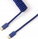 Keychron Keychron Custom Coiled Cable Blue DE-Layout Cab-L 1