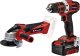 Zestaw narzędzi Einhell Einhell Tool set TE-TK 18/2 Li Kit (red/black, Cordless drill driver and Cordless angle grinder, Li-Ion battery 4.0Ah) 1