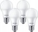Philips Philips LED Lamp E27 4-Pack 60W 4000K 3