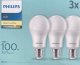 Philips Philips LED Lamp E27 3-Pack 100W 2700K 4