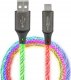 Kabel USB Ansmann USB-A - USB-C 1 m Wielokolorowy (1700-0158) 1