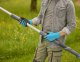 Sekator Gardena GARDENA Cordless Telescopic Pruning Shears HighCut 250/18V P4A solo, 18V (dark grey/turquoise, without battery and charger, POWER FOR ALL ALLIANCE) 2