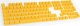 Ducky Ducky PBT Double-Shot Keycap Set Yellow - DE Layout 1