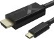 Adapter AV Techly Techly Adapter Kabel USB-C M auf HDMI M 2.0 4K, schwarz 5m 1