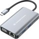 Adapter AV Conceptronic CONCEPTRONIC Dock USB-C->HDMI,VGA,GbE,3xUSB3.0,100WPD0.25mgr 1